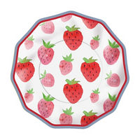 Strawberry Fields Party Plates, 10 in, 8 ct