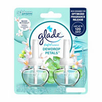 Glade PlugIns Refills Air Freshener, Dewdrop Petals, 1.34 Oz, 2 Count