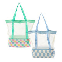 Insulated Cooler Bag with Attached Mesh Tote Bag,