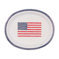 Classic Americana Oval Plates, 12 in, 8 ct