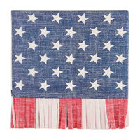 Classic Americana Fringe Lunch Napkins, 16 ct