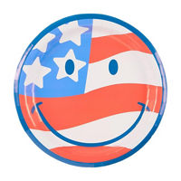 Retro USA Plates, 9 in, 8 ct