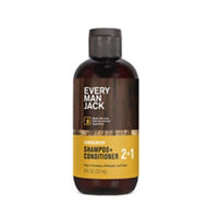 Every Man Jack Sandalwood Daily 2-in-1 Shampoo and Conditioner for Men, Naturally Derived, 8 fl oz