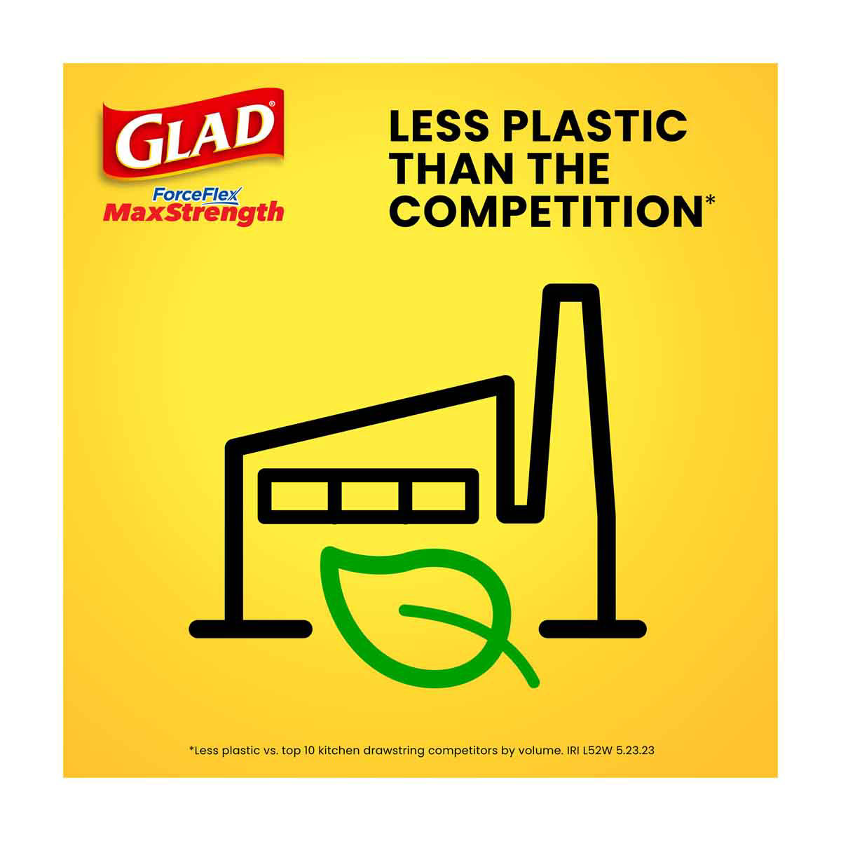 Glad ForceFlex MaxStrength Scented Tall Kitchen Trash Bags, 13 Gallon, 20 Bags