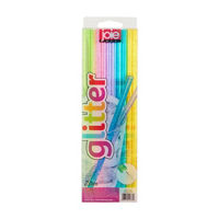 joie Reusable Glitter Straws, Assorted Colors, 20 ct