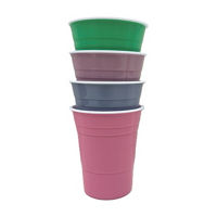 Plastic Cup, 4 ct, Pastels