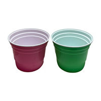 Plastic Party Tubs, Pink or Green