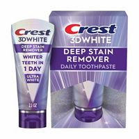 Crest 3DWhite Brilliance Deep Stain Remover Ultra White Toothpaste, 2.1 oz