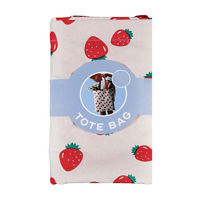 Vintage Cotton Canvas Printed Tote Bag, 15 in x 20 in, Assorted Designs