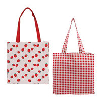 Vintage Cotton Canvas Printed Tote Bag, 15 in x 20 in, Assorted Designs