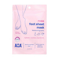 AOA Skin Rose Foot Sheet Mask, 1.41 oz