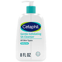 CETAPHIL Gentle Exfoliating SA Cleanser, Foaming Gel Cleanser for All Skin Types, 8 Fl Oz Pump Bottle, Salicylic Acid, Mandelic Acid & Gluconolactone, Gently Exfoliates, Dermatologist Recommended Brand