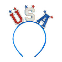 Patriotic "USA" Glitter Headband