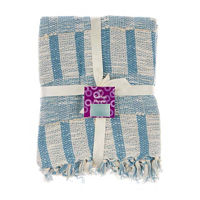 Cotton Throw, Striped, Assorted Colors