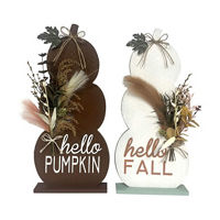 Harvest Pumkin Porch Stand Signs, 21 in, Assorted