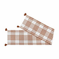 Table Runner with Plaid Design, 13 in x 72 in