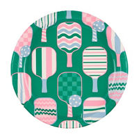 Pickleball Round Paper Plates, 9 in, 8 ct