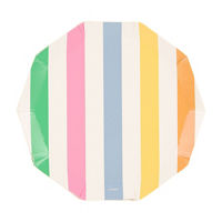 Summer Stripe Lunch Plates, 8.25 in, 8 ct