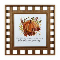 Wood Frame Pumpkin Sign, 23 in