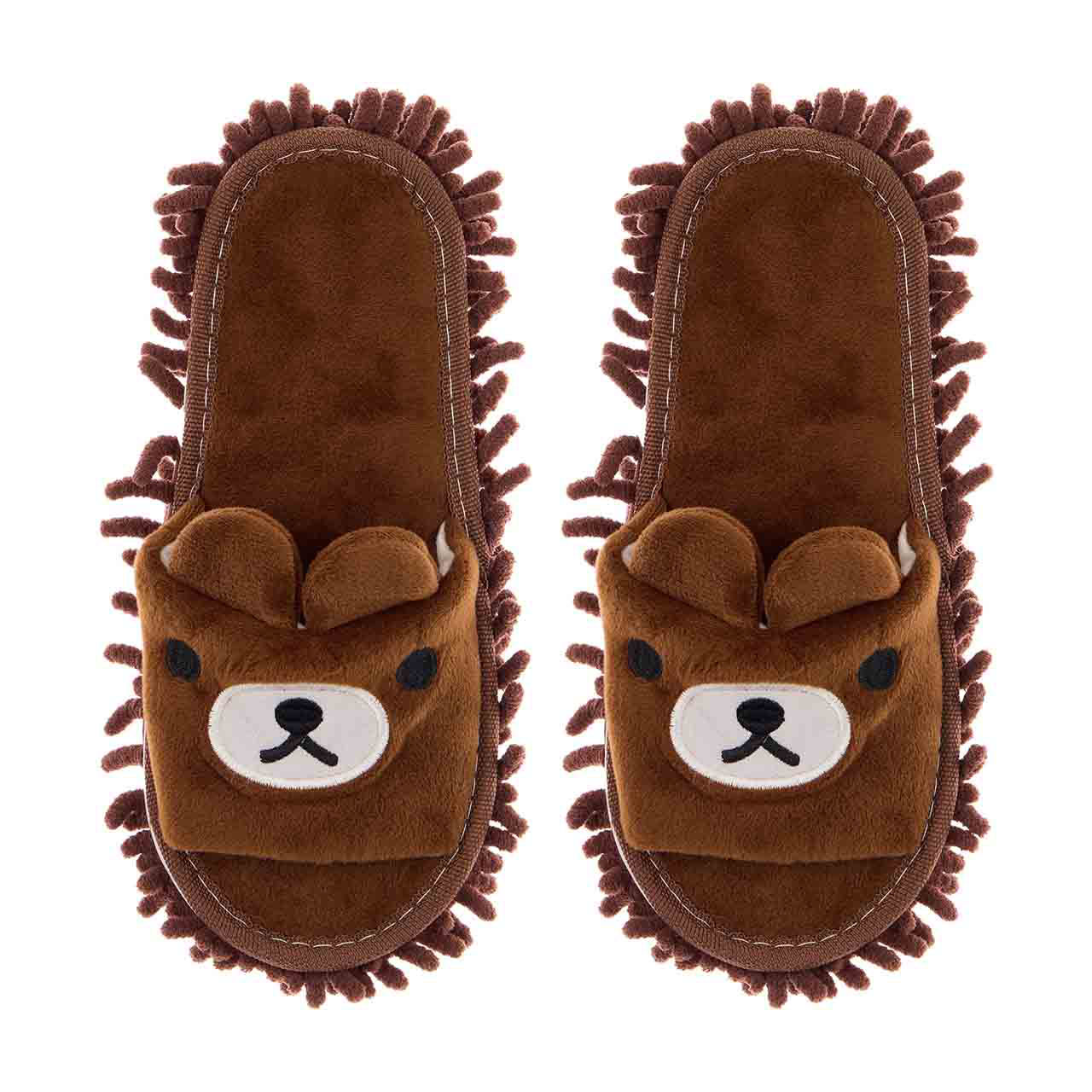 Cleaning Helpers Bear Cleaning Slipper Genie, Brown