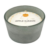 Perfect Harvest Frosted Glass Jar Candle with Cream