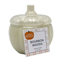 Perfect Harvest Pumpkin Shaped Glass Jar Candle with