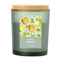Glass Jar Scented Candle with Cork Lid, Apple