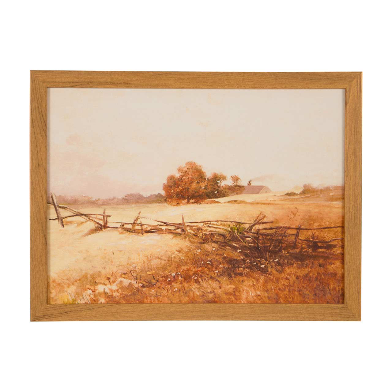 Watercolor Farm Painting, 16 in x 12 in