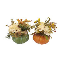 Pumpkin Floral Arrangement, 11 in, Assortment
