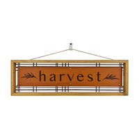'Harvest' Wooded Wall Sign, 24 in