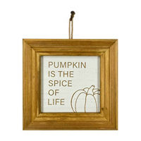 "Pumpkin Is The Spice Of Life" Wooden Sign, 8 in