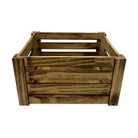 Rustic Wood Crate, Medium, 13 in