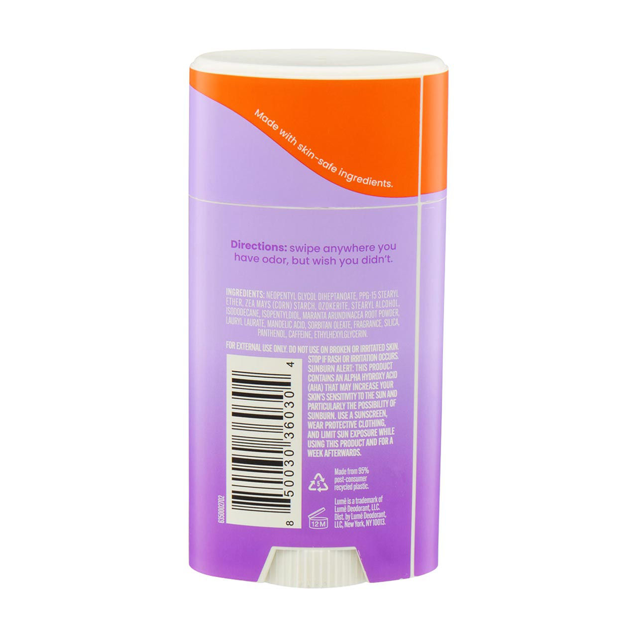 LUME Whole Body Deodorant, Lavender Sage, 2.6 oz
