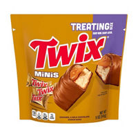 TWIX Minis Caramel and Milk Chocolate Candy Bars,
