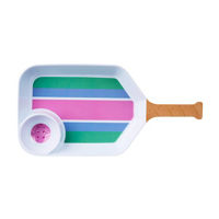Pickleball Paddle Chip and Dip Serving Tray