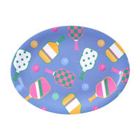 Blue Oval Pickleball Serving Platter 
