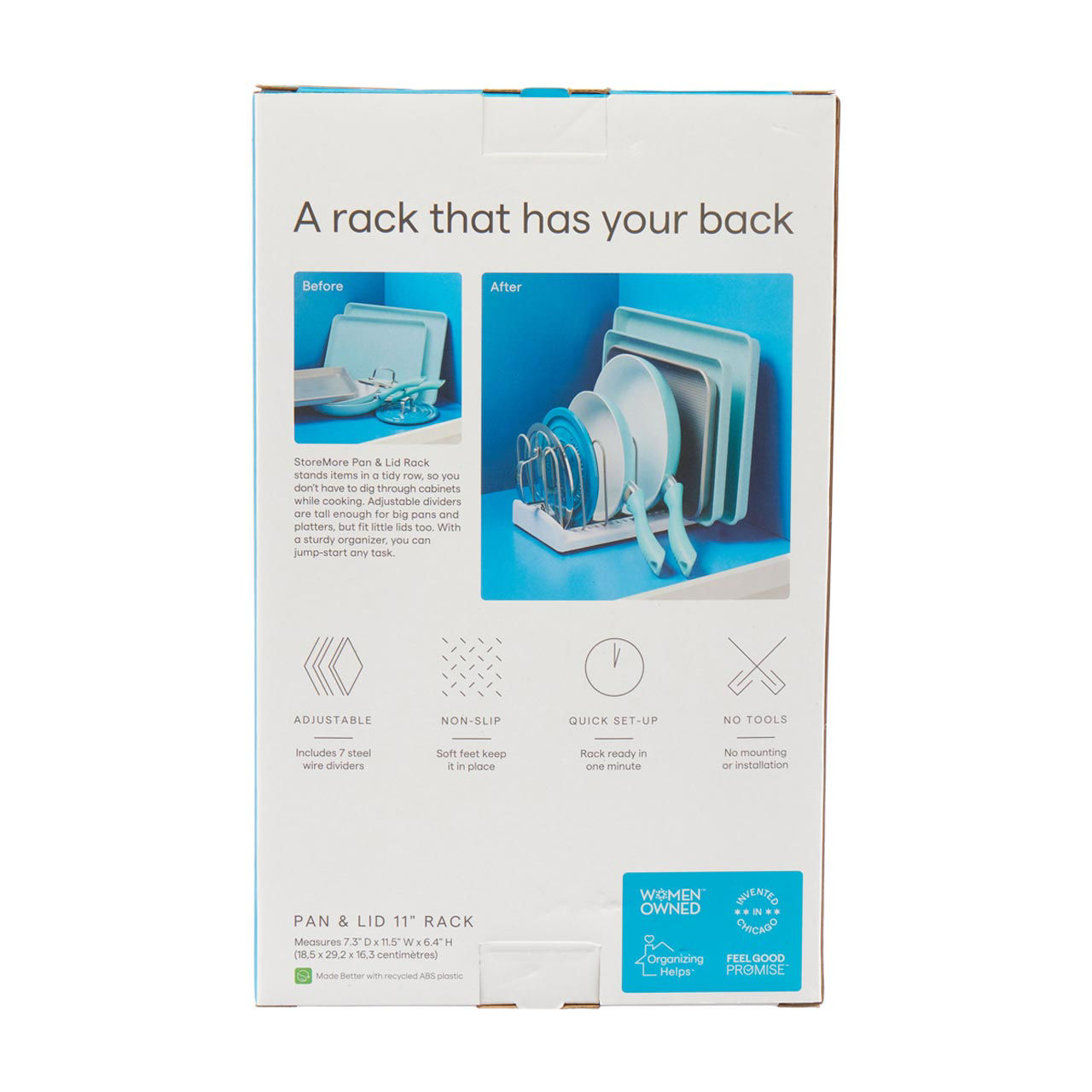 YouCopia Storemore Pan & Lid Rack, 11"