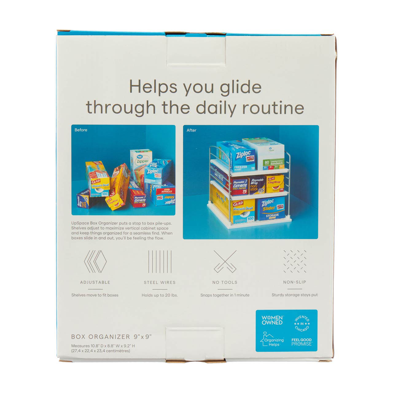 YouCopia Upspace Box Organizer, 9 in x 9 in