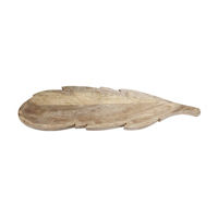 Leaf-Shaped Decorative Tray, 26 in