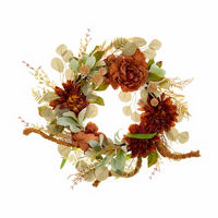 Harvest Wreath, 22 in, Assorted
