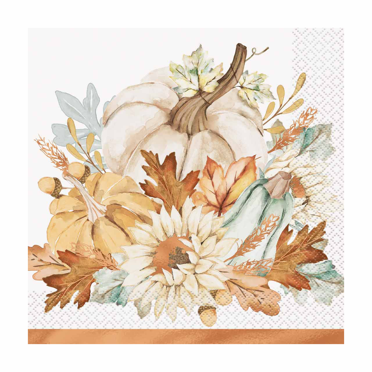 Family Thanksgiving Foil Stamped Lunch Napkins, 16 ct