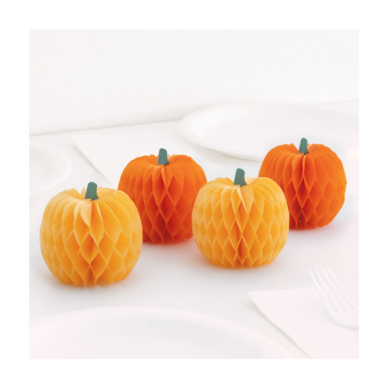Unique Party! Pumpkin Honeycomb Mini Centerpieces, 4 ct