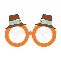 Unique Party! Playful Turkey Paper Novelty Glasses, 6 ct