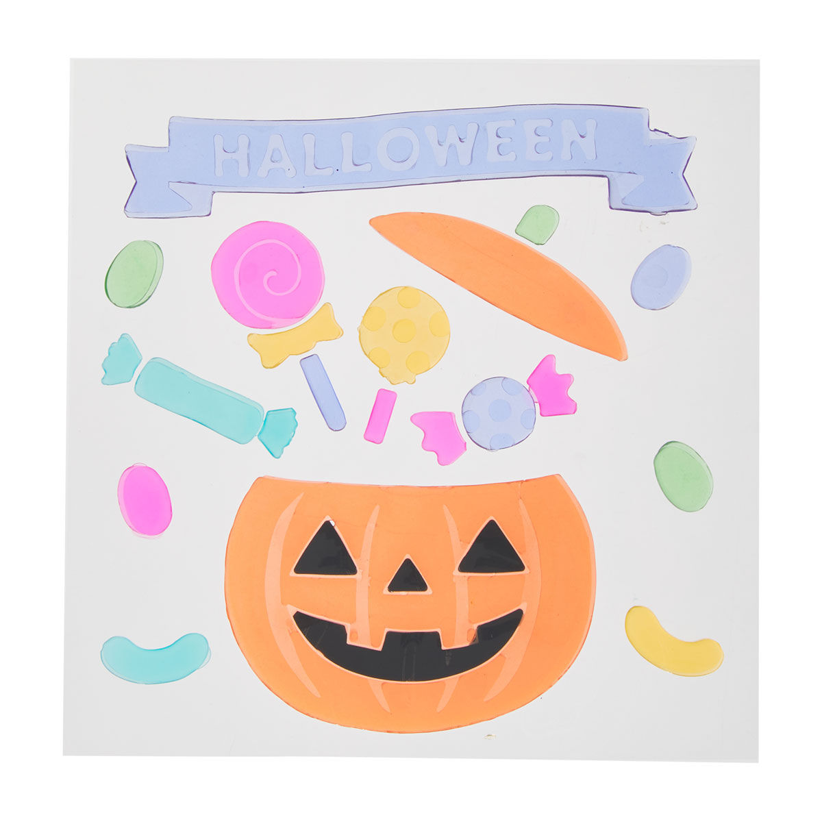 Halloween Window Gel Clings, Assorted