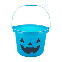 Halloween Printed Bucket with Handle, Assorted