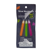 Halloween Glow in the Dark Glow Stick Necklaces, 3 ct