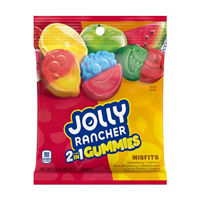 JOLLY RANCHER Gummies Misfits 2-in-1 Fruit Flavored Candy, 3.4 oz