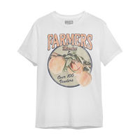 Farmers Market Peaches Short Sleeve Tee, Medium