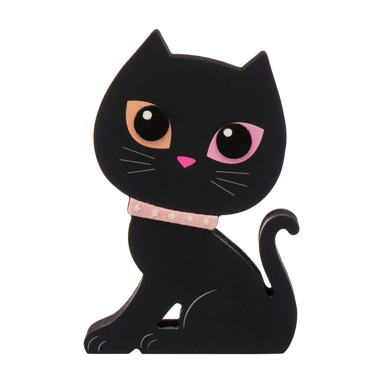 Halloween Wooden Black Cat Decor