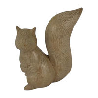 Wooden Squirrel Decor, 7.5 in, Assorted Colors